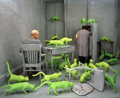 Green cats