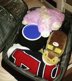 This is how I packed my equipment! Lol.